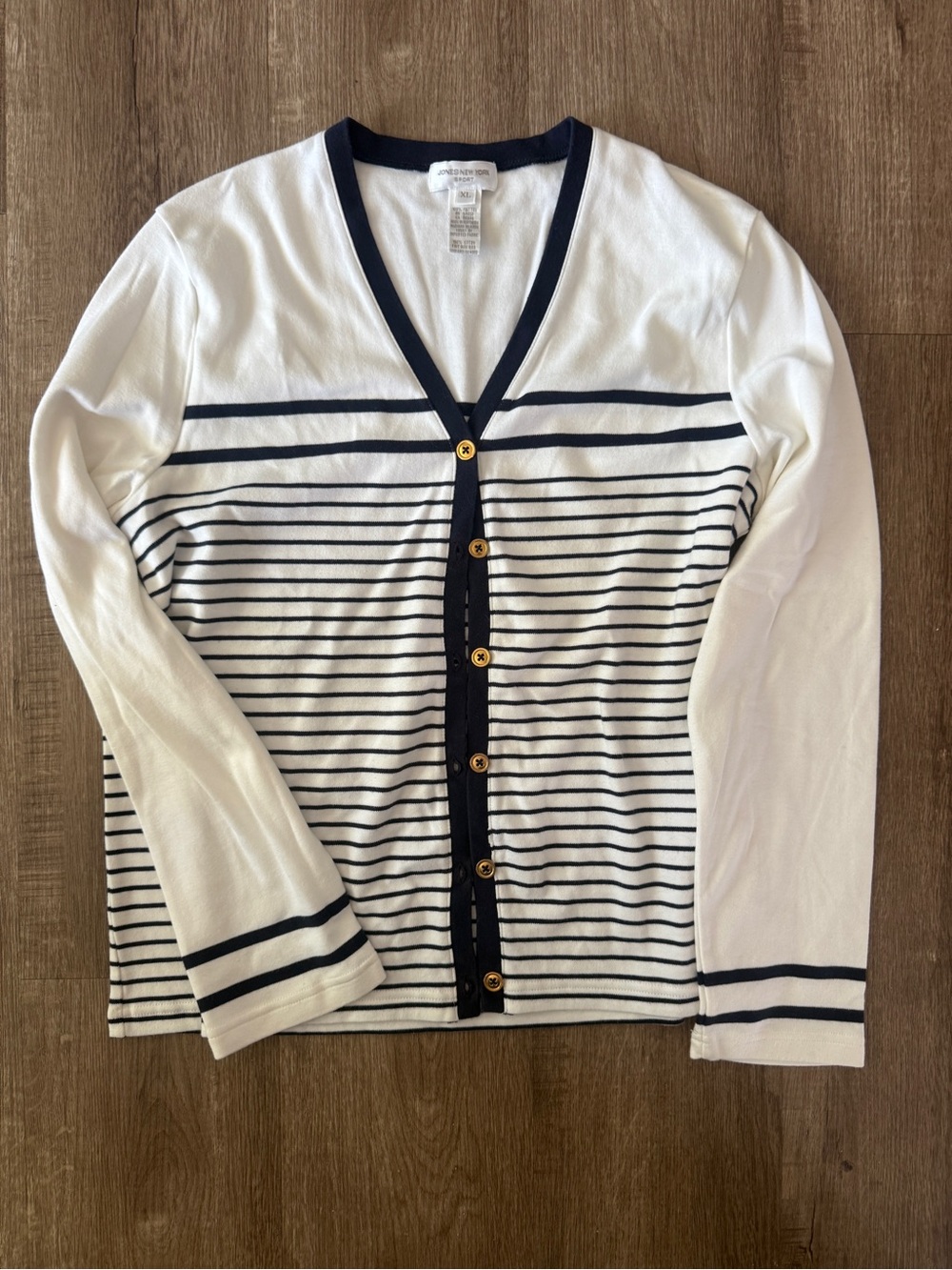 Jones New York 100% Cotton Cardigan